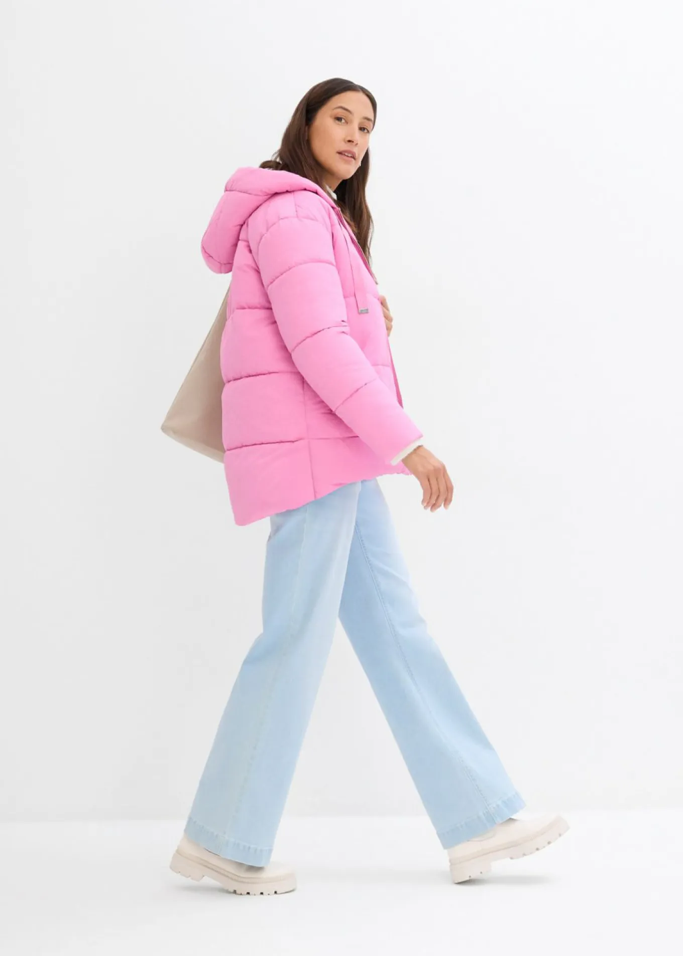 Chaqueta guateada con corte holgado