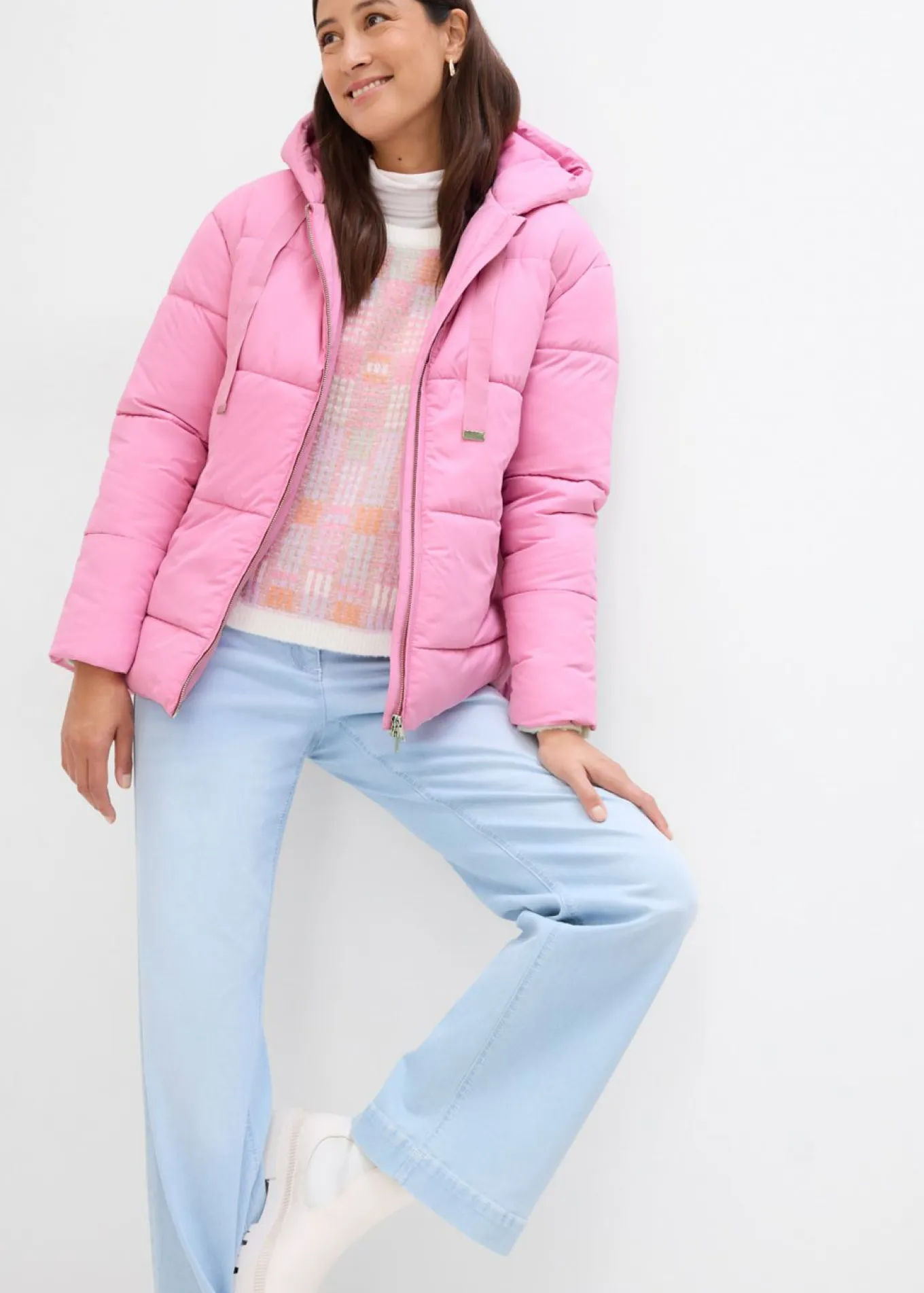 Chaqueta guateada con corte holgado