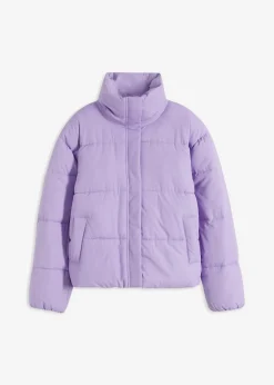 Chaqueta guateada con cuello alto