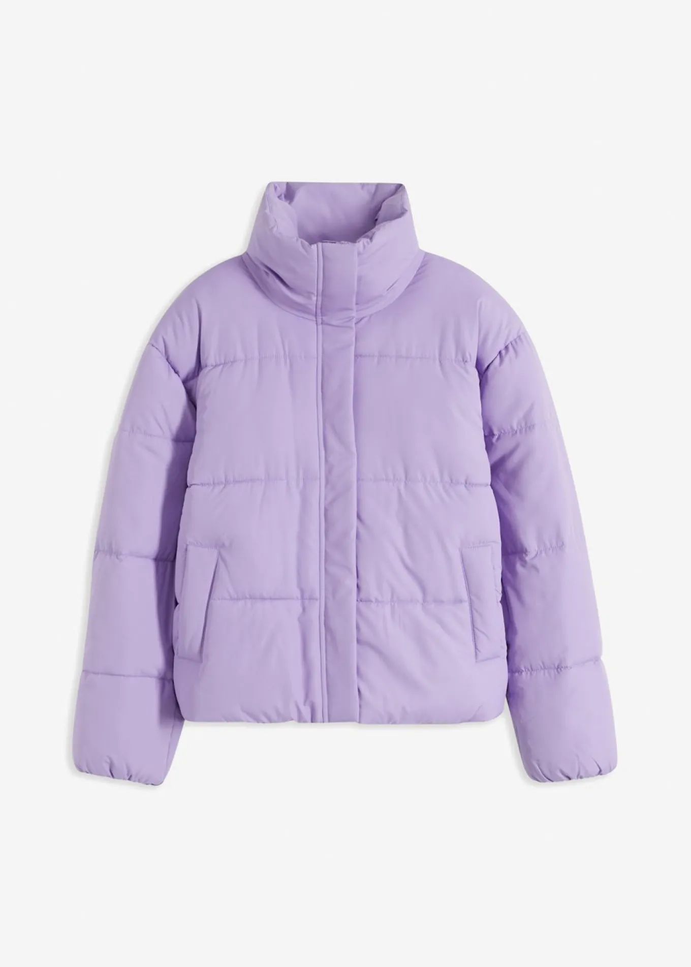 Chaqueta guateada con cuello alto