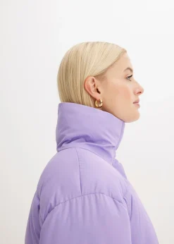 Chaqueta guateada con cuello alto