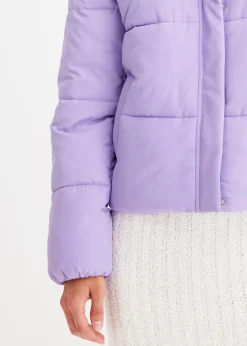 Chaqueta guateada con cuello alto