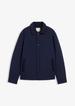 Chaqueta guateada con cuello de pana