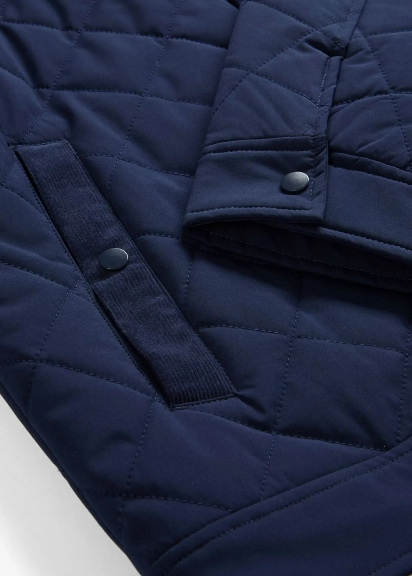 Chaqueta guateada con cuello de pana