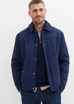 Chaqueta guateada con cuello de pana