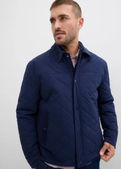 Chaqueta guateada con cuello de pana
