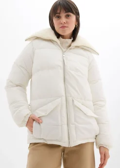 Chaqueta guateada con cuello de pelo