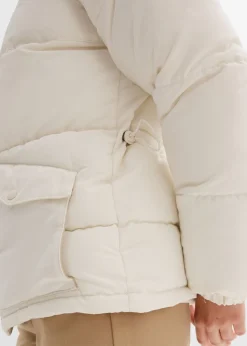 Chaqueta guateada con cuello de pelo