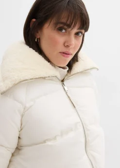 Chaqueta guateada con cuello de pelo
