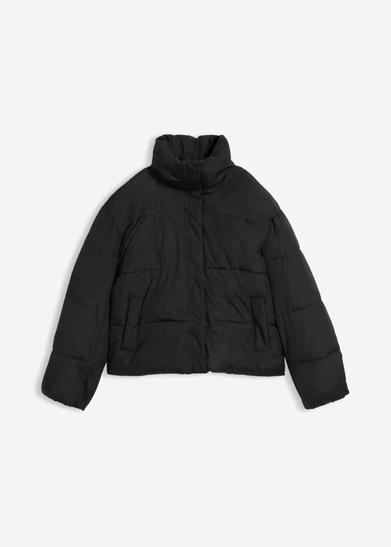 Chaqueta guateada con cuello alto