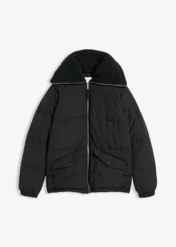 Chaqueta guateada con cuello de pelo