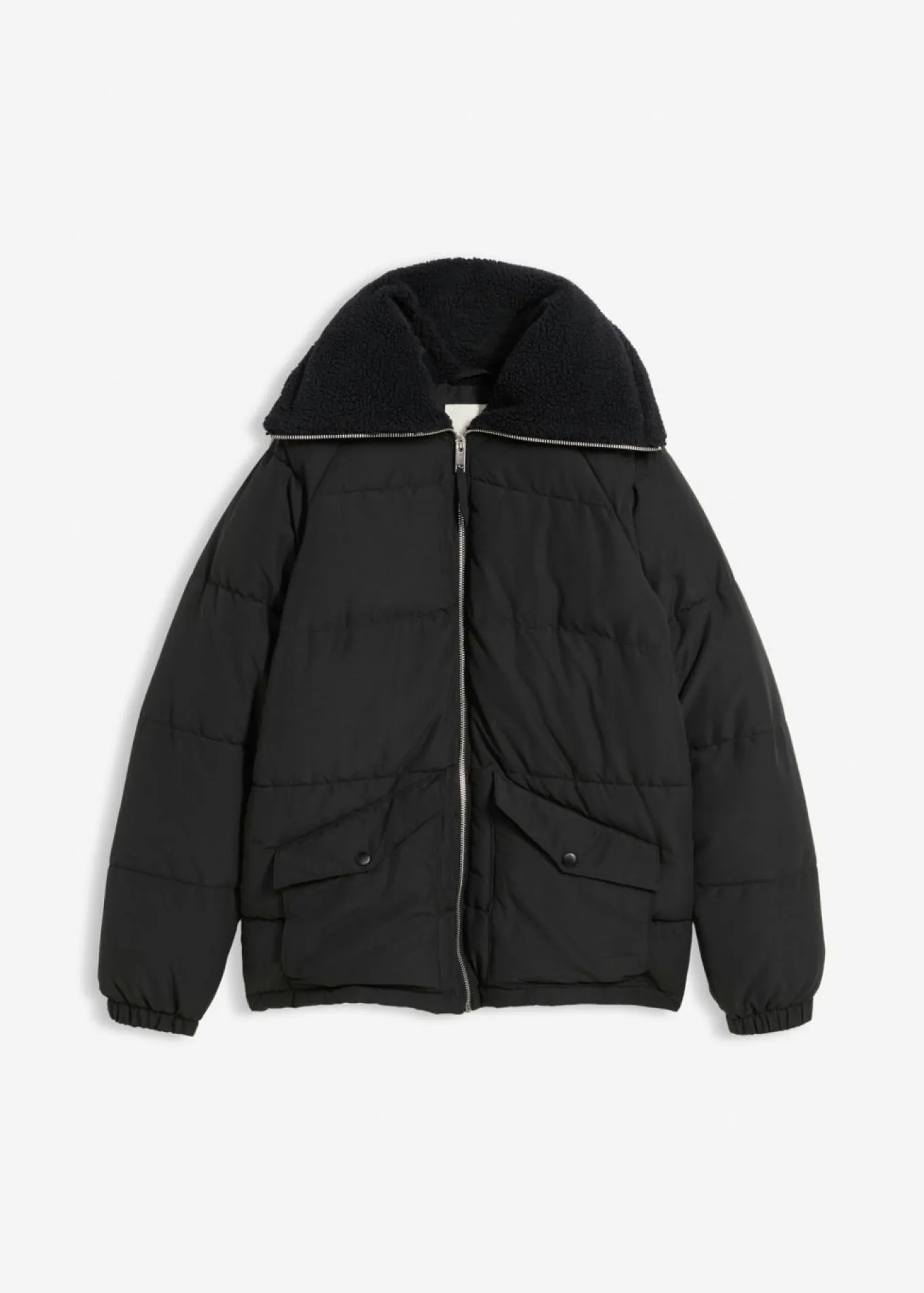 Chaqueta guateada con cuello de pelo