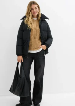 Chaqueta guateada con cuello de pelo