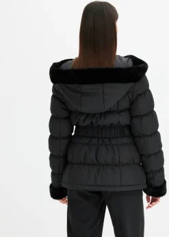 Chaqueta guateada con pelo sintético
