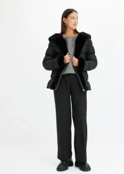 Chaqueta guateada con pelo sintético