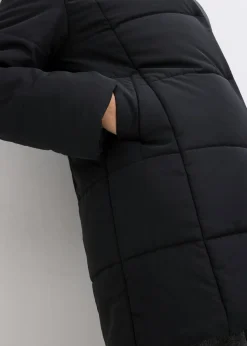 Chaqueta guateada con ribete de piel sintética