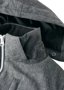 Chaqueta guateada de invierno con capucha y diseño en color block