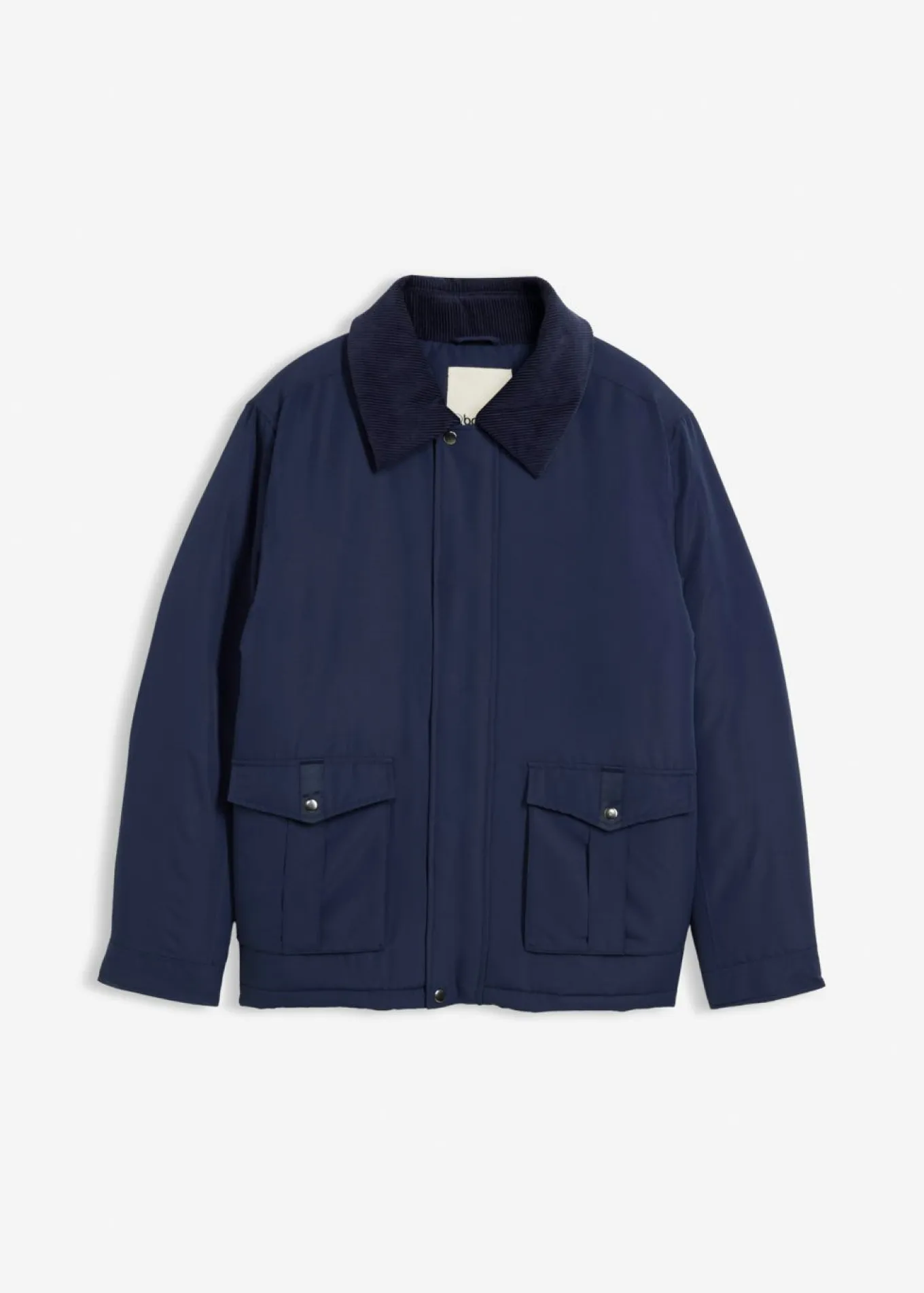Chaqueta guateada de invierno con cuello de pana