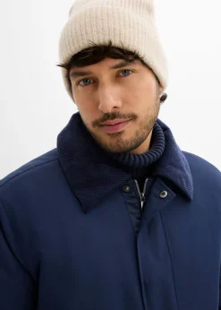 Chaqueta guateada de invierno con cuello de pana