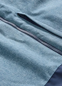 Chaqueta guateada de invierno con capucha y diseño en color block