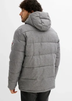 Chaqueta guateada de invierno con capucha
