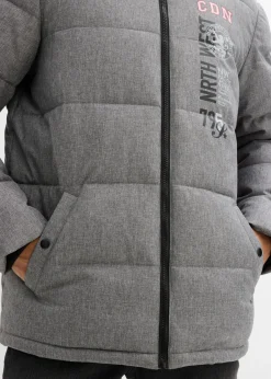 Chaqueta guateada de invierno con capucha