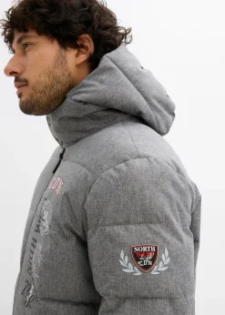 Chaqueta guateada de invierno con capucha
