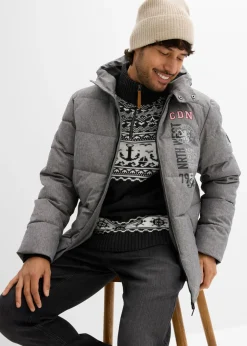 Chaqueta guateada de invierno con capucha