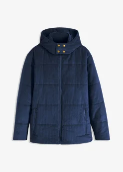 Chaqueta guateada de pana con capucha desmontable