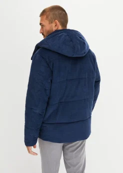 Chaqueta guateada de pana con capucha desmontable