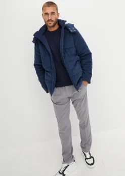 Chaqueta guateada de pana con capucha desmontable