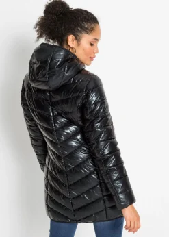 Chaqueta guateada efecto metalizado