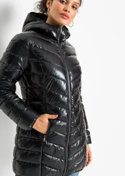 Chaqueta guateada efecto metalizado