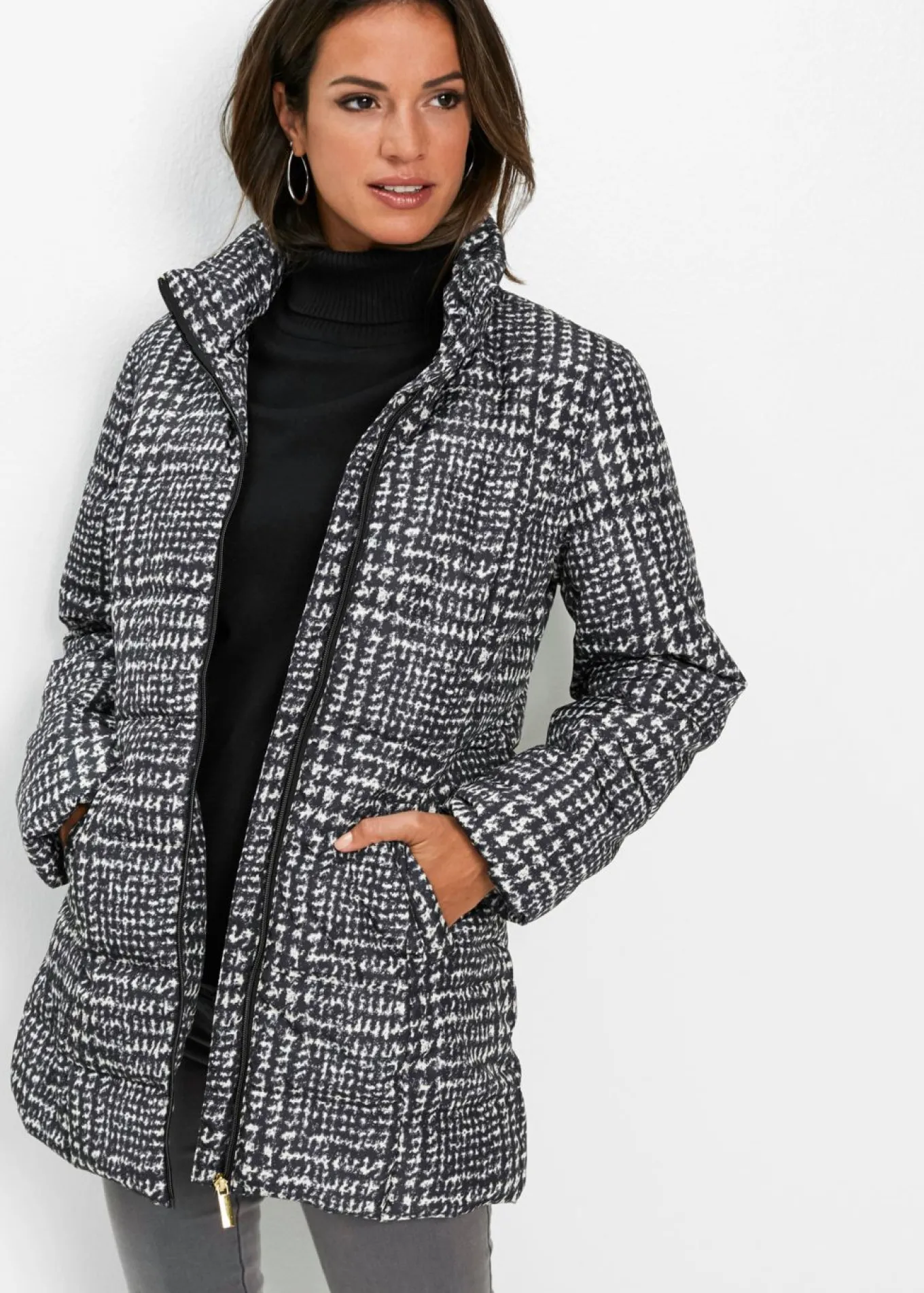 Chaqueta guateada larga