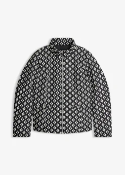 Chaqueta guateada reversible con estampado