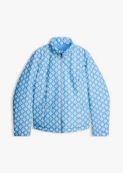 Chaqueta guateada reversible con estampado