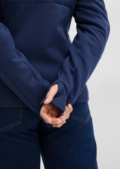 Chaqueta híbrida repelente al agua con inserciones acolchadas y de softshell