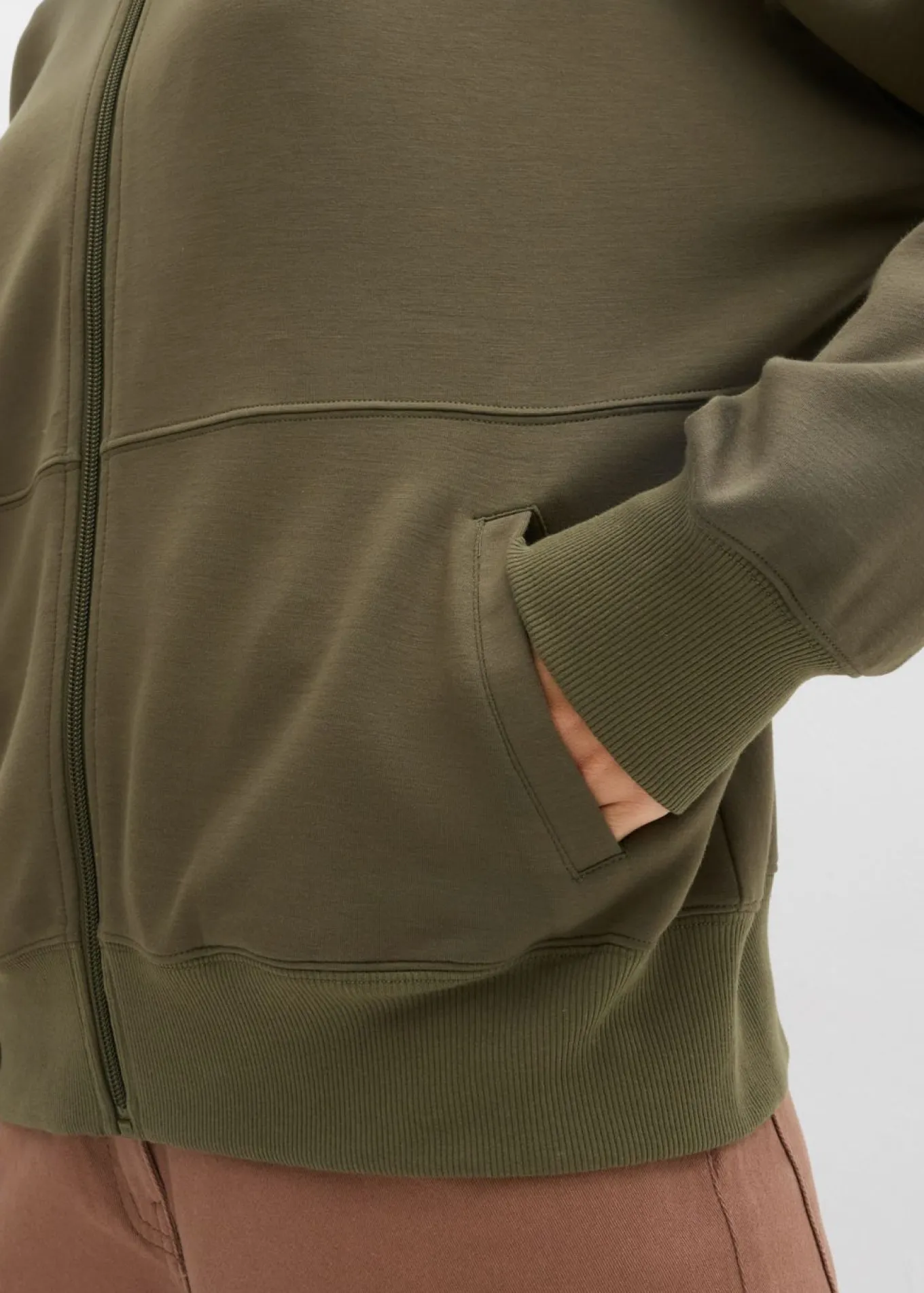 Chaqueta holgada de chándal de neopreno