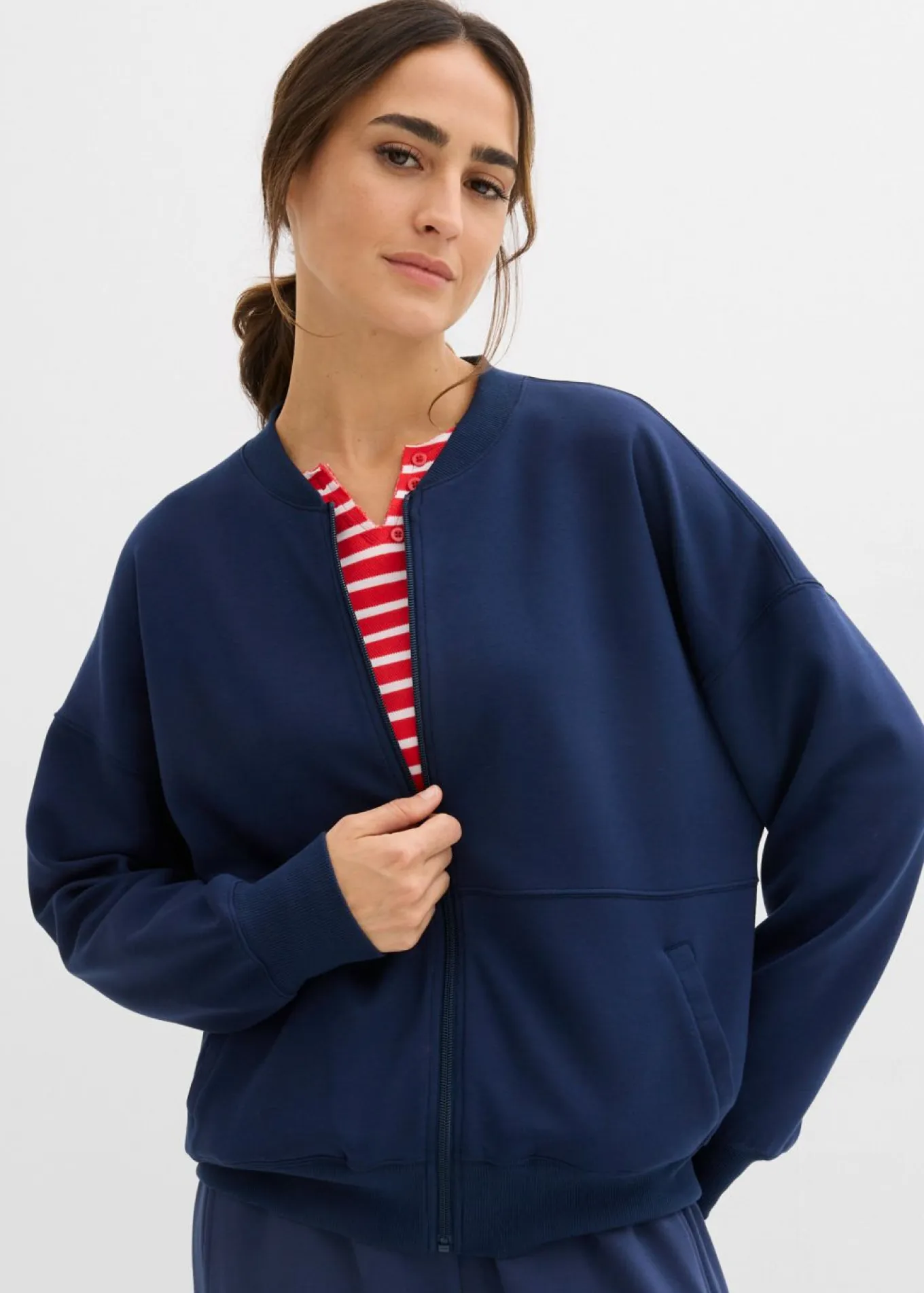 Chaqueta holgada de chándal de neopreno