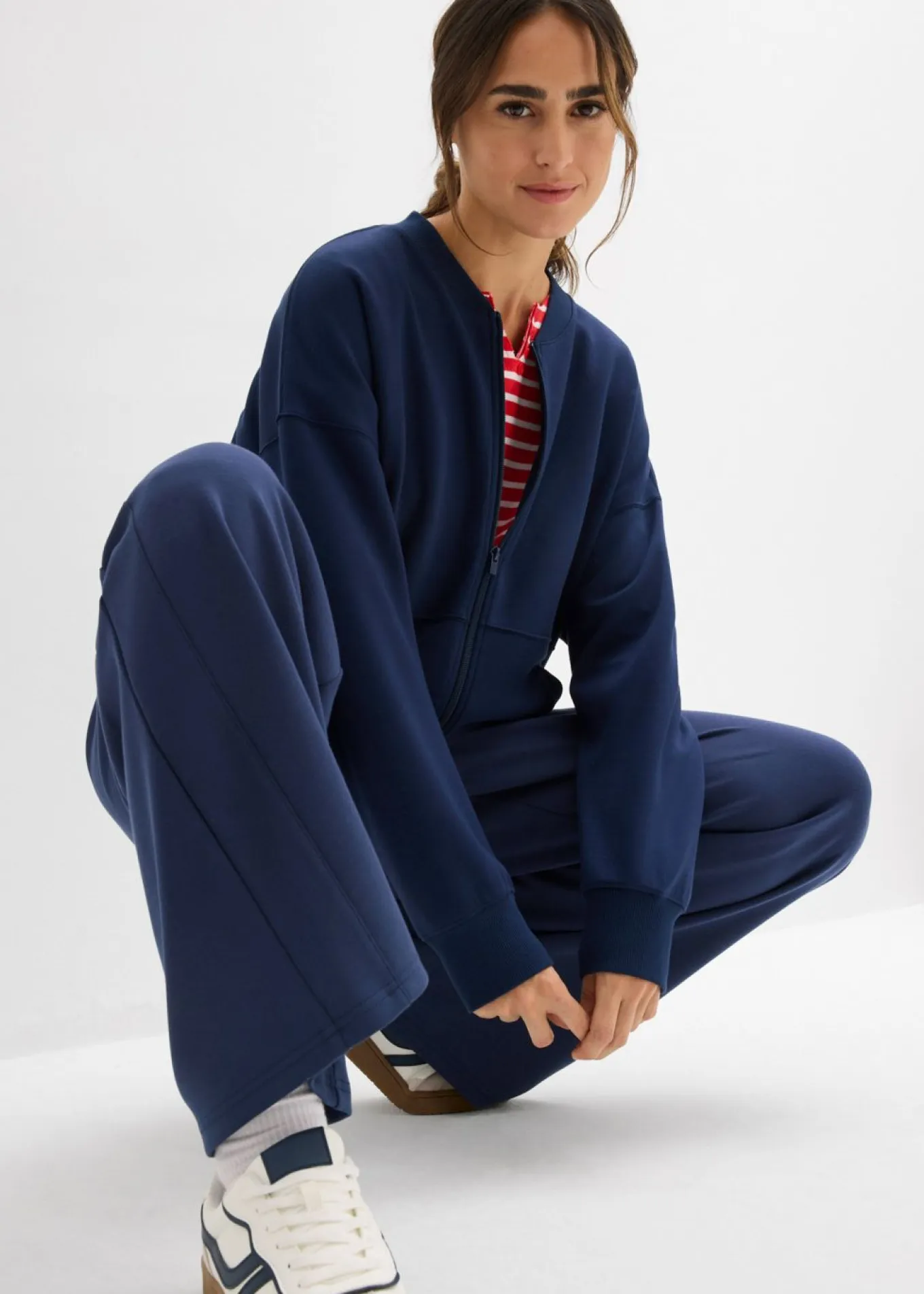 Chaqueta holgada de chándal de neopreno