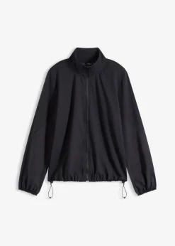 Chaqueta holgada de chándal de algodón resistente