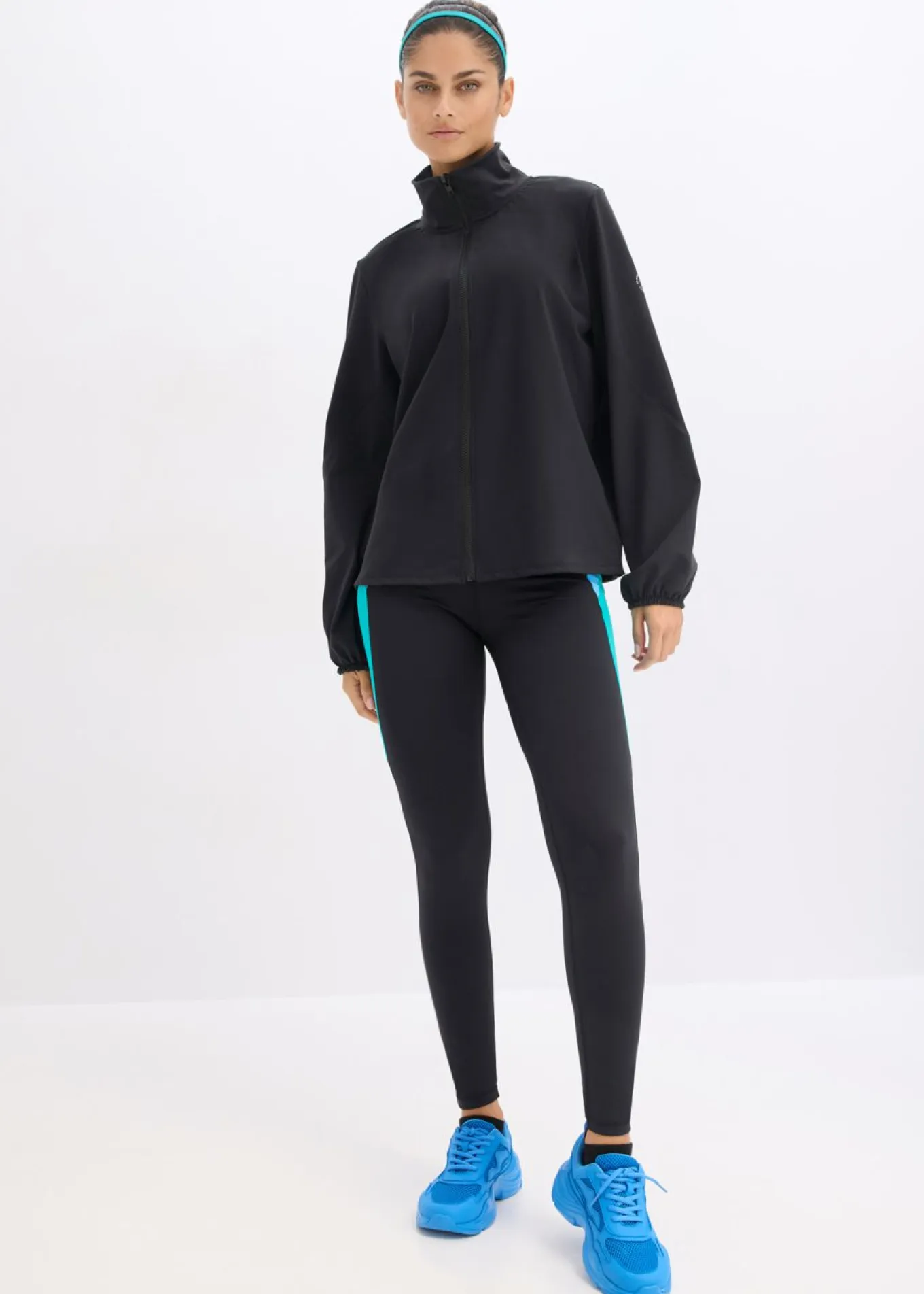 Chaqueta holgada de chándal de algodón resistente