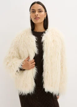 Chaqueta holgada de pelo sintético