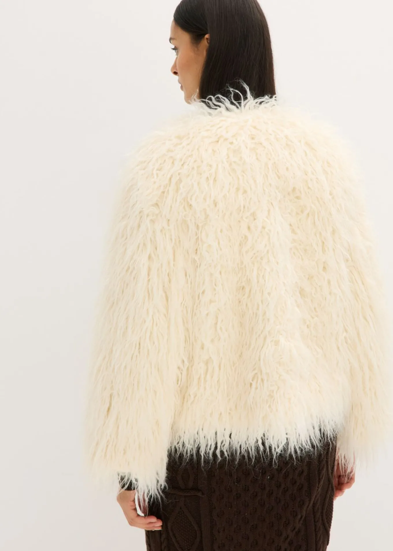 Chaqueta holgada de pelo sintético