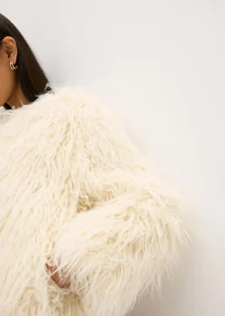 Chaqueta holgada de pelo sintético