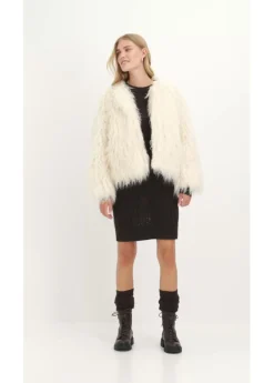 Chaqueta holgada de pelo sintético