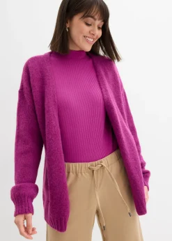 Chaqueta holgada de punto grueso
