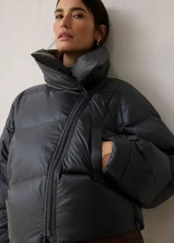 Chaqueta impermeable con plumón reciclado