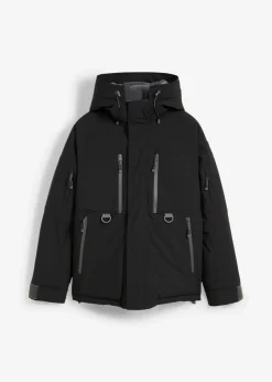 Chaqueta impermeable de esquí con protector antinieve
