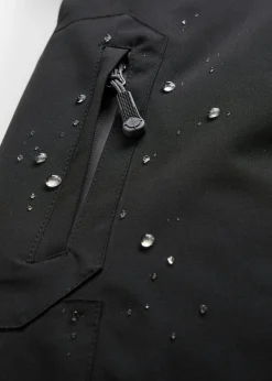 Chaqueta impermeable de esquí con protector antinieve